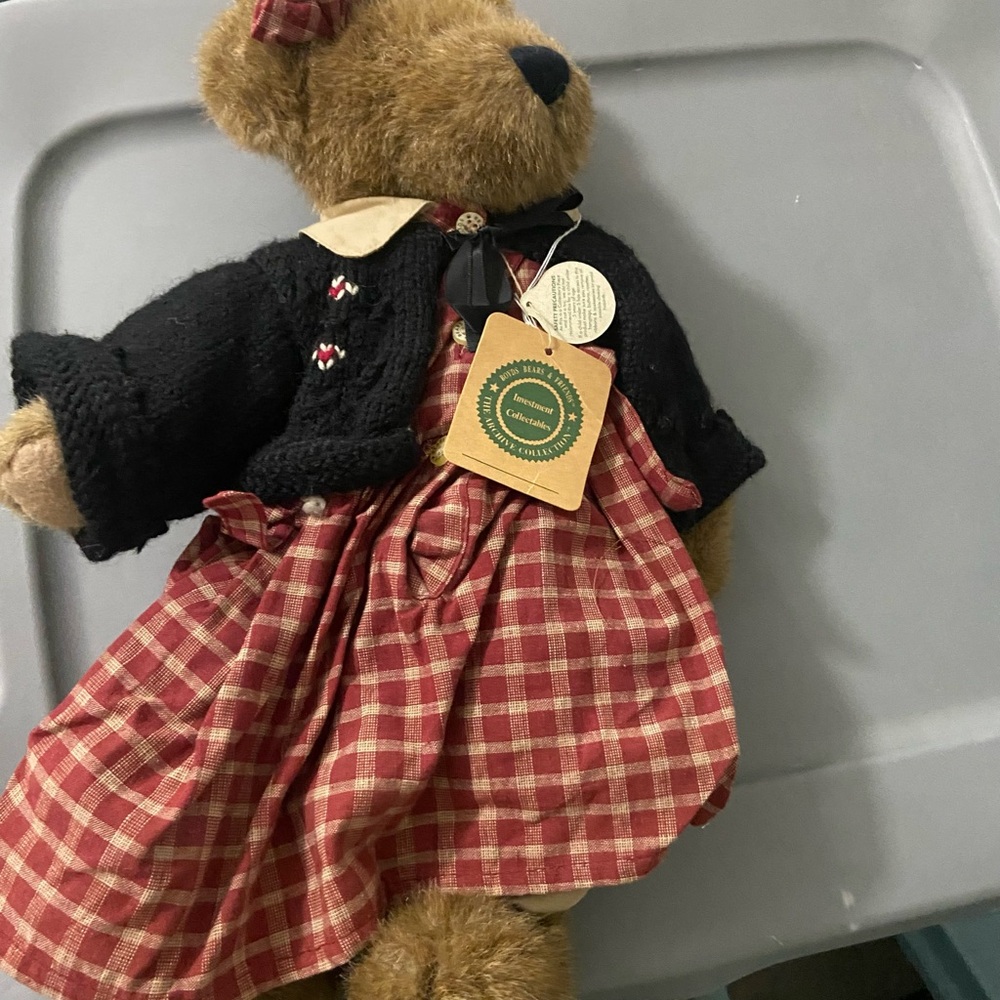 Boyd Bear Large Plaid Dress Teddy Bear